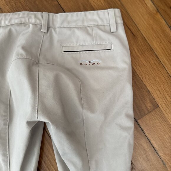 Animo Made in Italy Girls Riding Pants Beige Size 11 - Picture 8 of 9